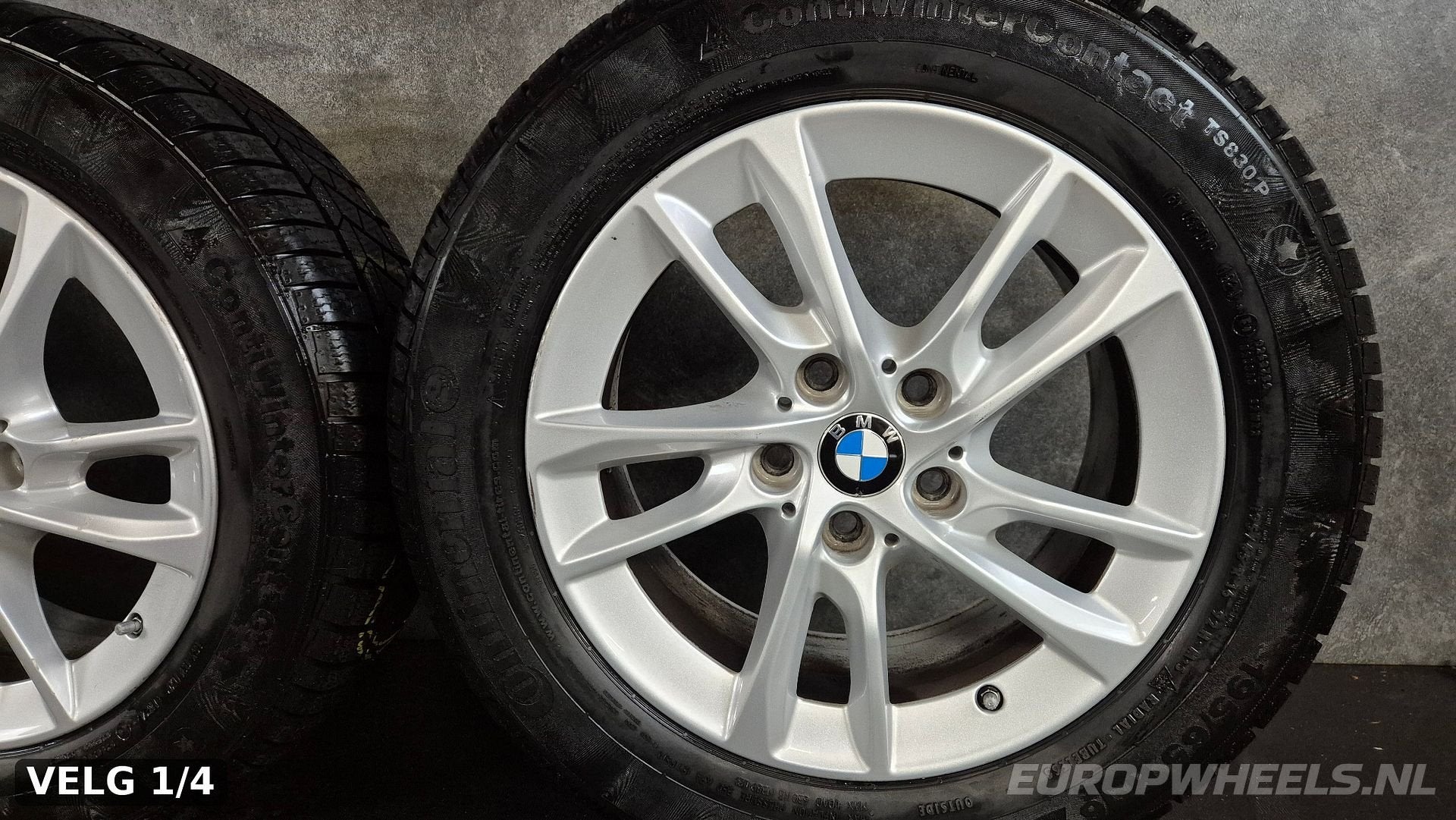 16 inch BMW F45 F46 Active/Gran Tourer velgen winterbanden, Auto-onderdelen, Gebruikt, -, Banden en Velgen, 195 mm
