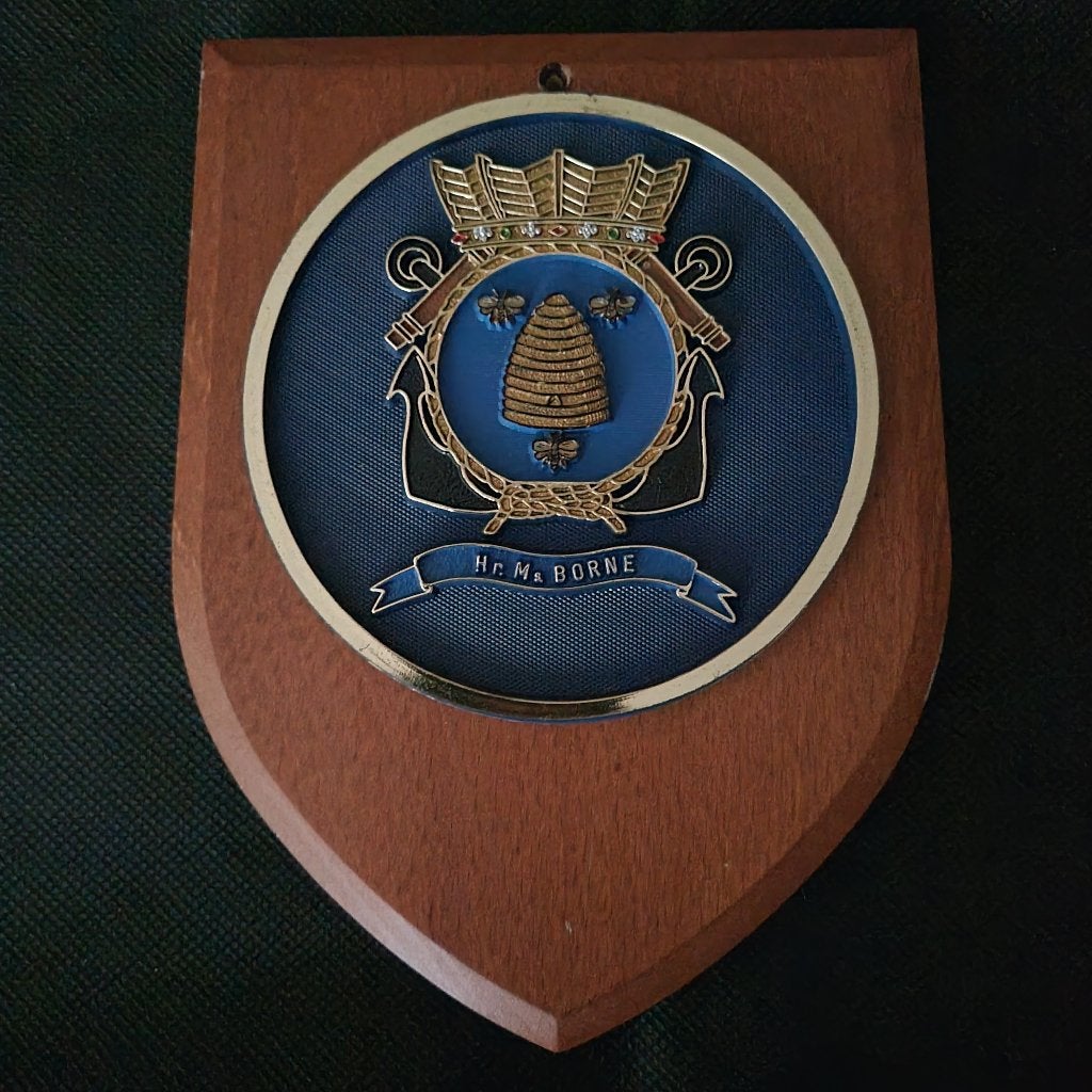 Wapenschildje Borne, Verzenden, Marine, Nederland, Embleem of Badge