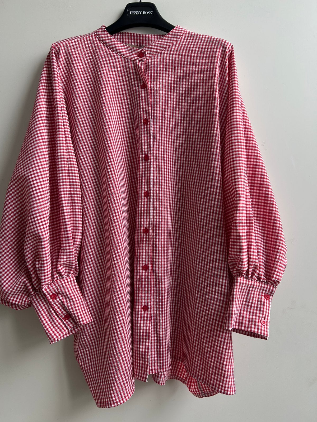 GARCONNE ruimvallende blouse rood ruitje mt TU, Kleding | Dames, Blouses en Tunieken, Maat 38/40 (M), -, Verzenden, Parijs