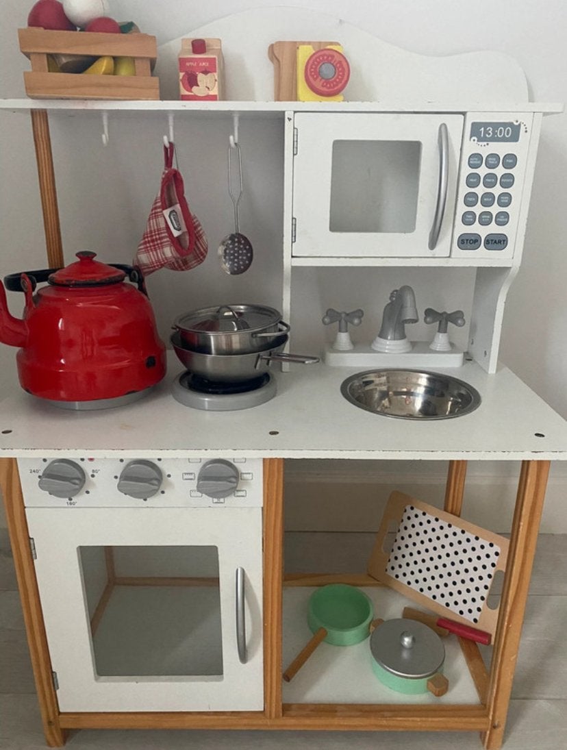 Houten Speelkeuken met Accessoires, Ophalen, Zo goed als nieuw, Overige typen