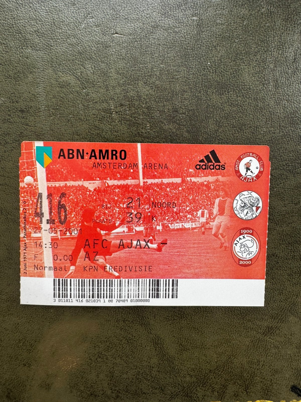 Ticket Ajax - AZ, Verzenden, Gebruikt, Ajax, Overige typen