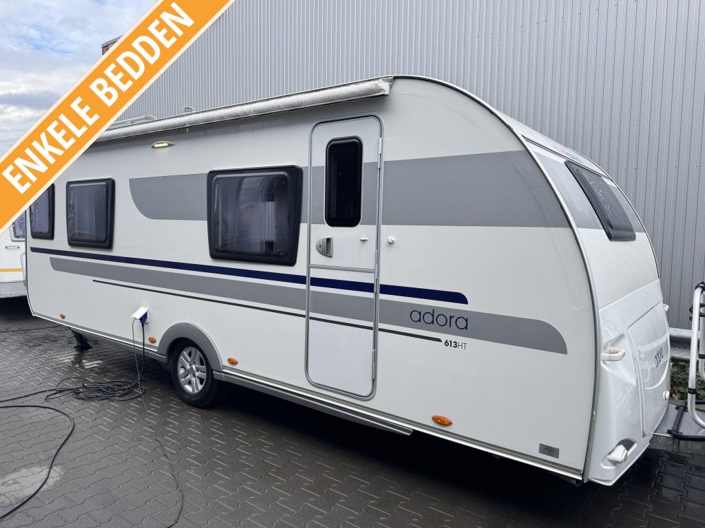 Adria Adora 613 HT / enkele bedden / mover / airco, Rondzit, Bedrijf, Schokbreker, Adria