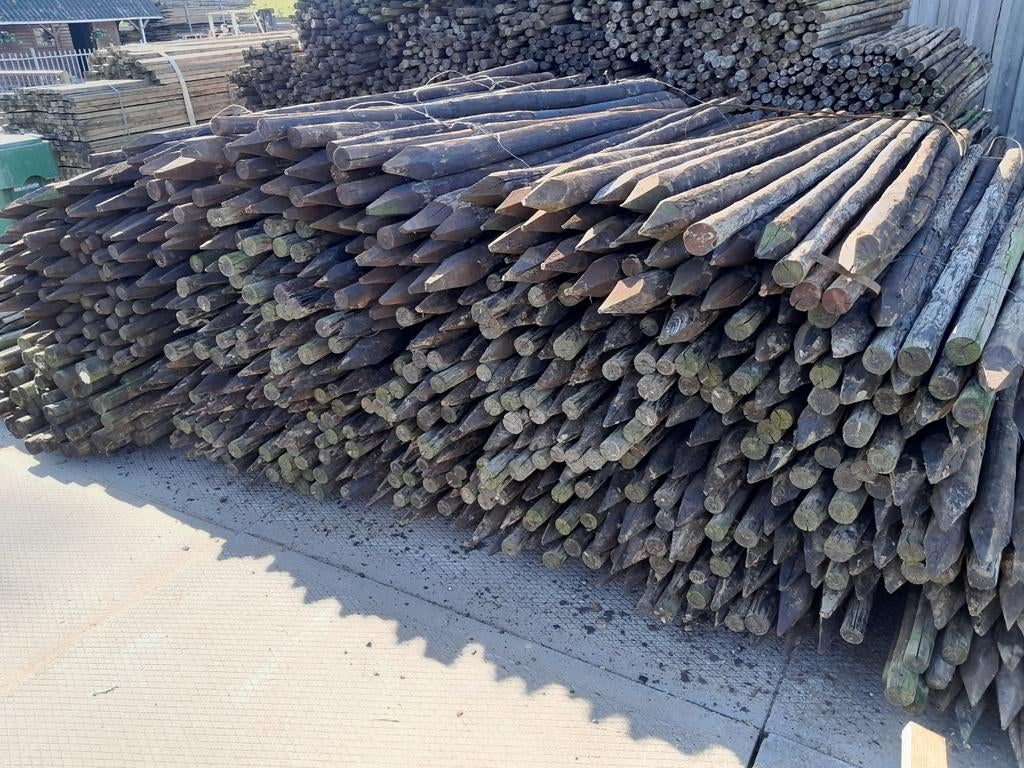 Gebruikte boompalen 3.00m lang, Ø 6-10cm, Ophalen of Verzenden, 250 cm of meer, Palen