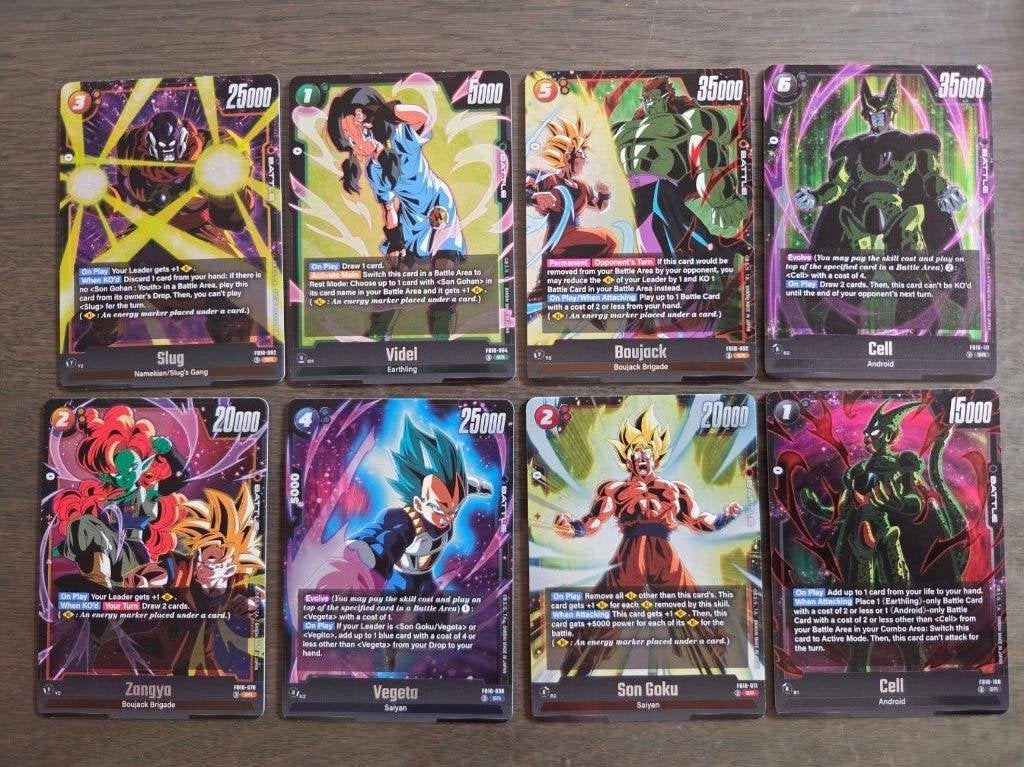 Super rare FB10 Cross force Fusion World Dragon ball, Ophalen of Verzenden, Nieuw, Meerdere kaarten, Foil