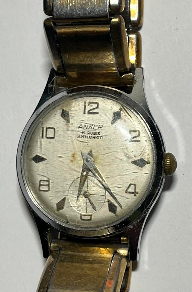 Anker vintage dames horloge, Overige merken, Staal, Met bandje, Polshorloge