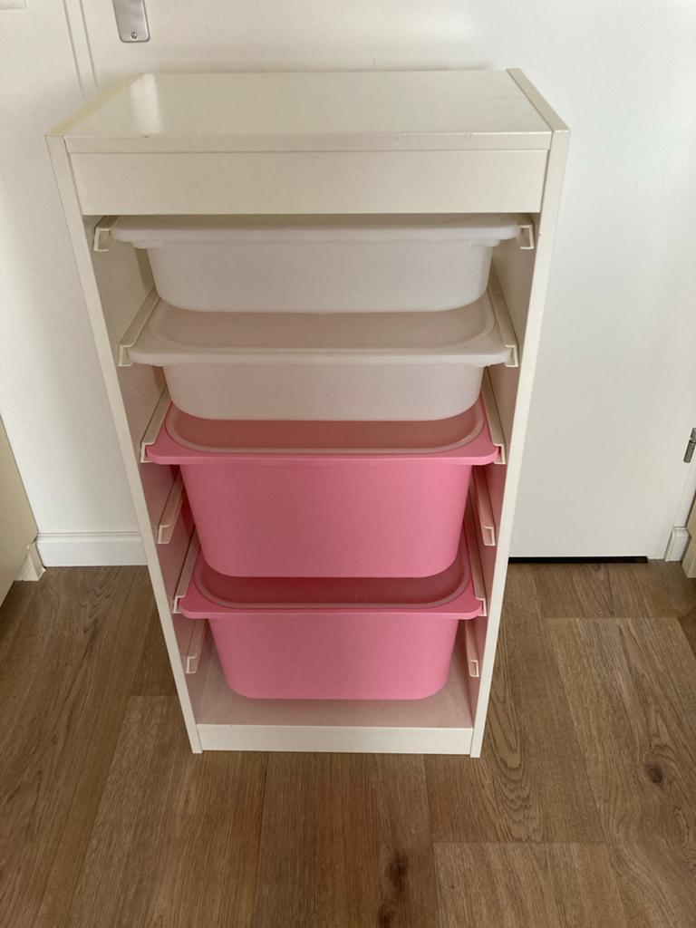 IKEA Trofast opbergkast met bakken, Ophalen, Kunststof, 50 tot 100 cm, Zo goed als nieuw