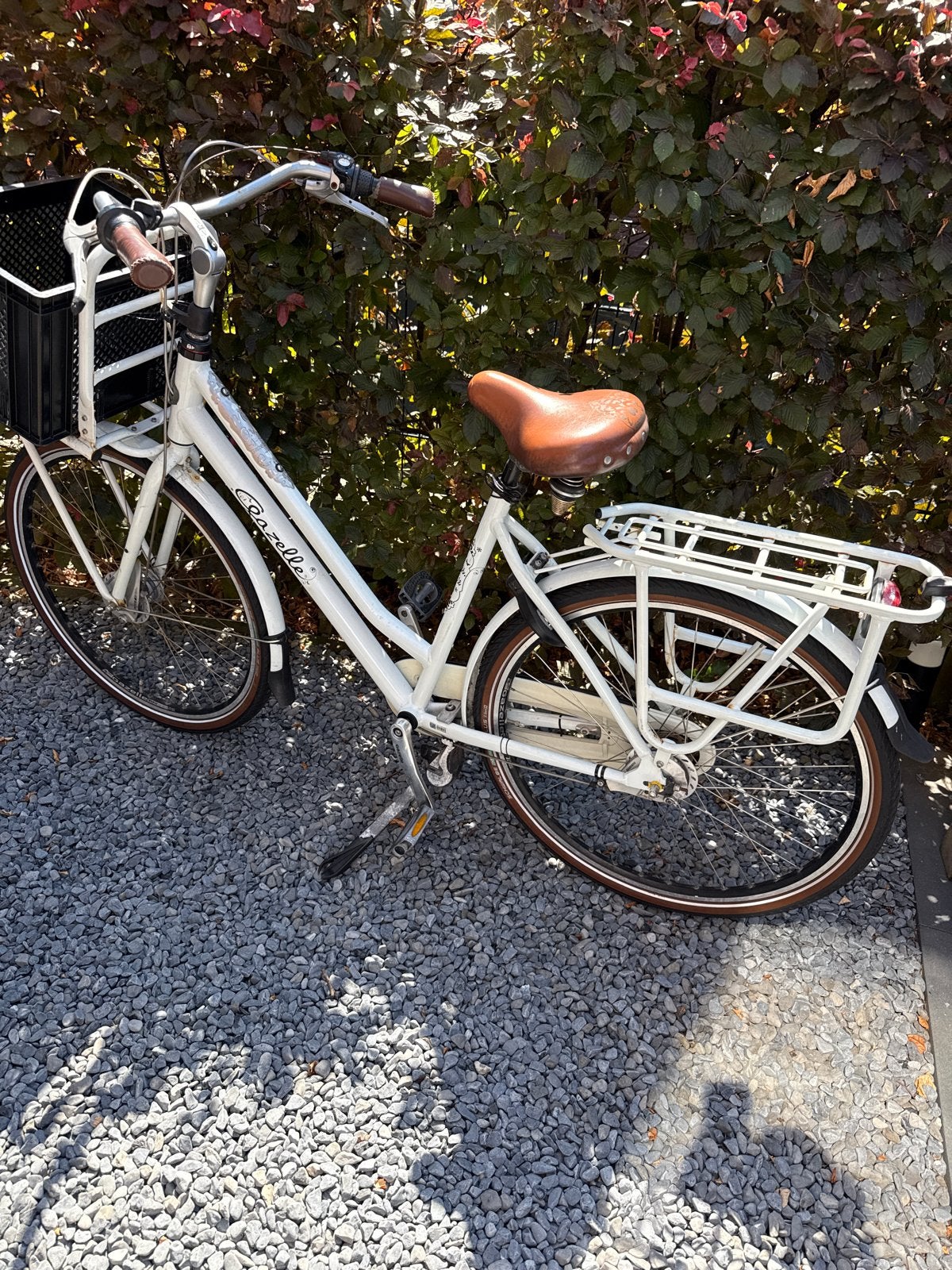 Gazelle damesfiets met voordrager en mand, Ophalen, Gebruikt, Versnellingen, 50 tot 53 cm