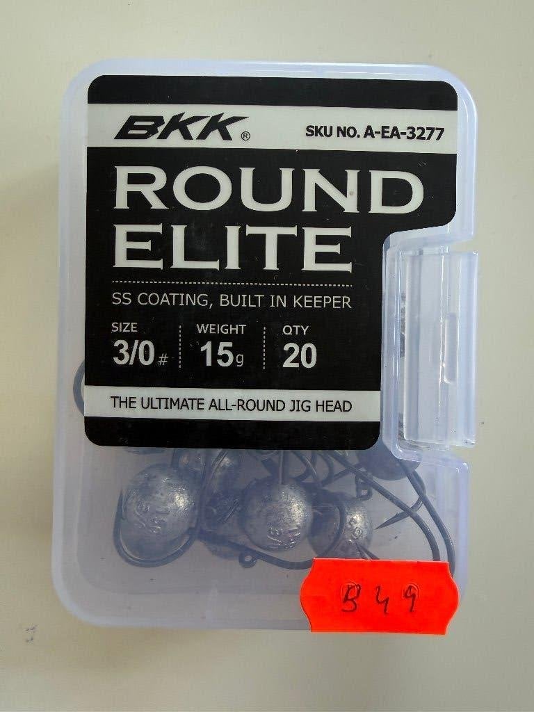 BKK Round Elite Jigheads 3/0 -15g - 20 stuks - Nieuw (B44), Ophalen of Verzenden, Nieuw, Haak