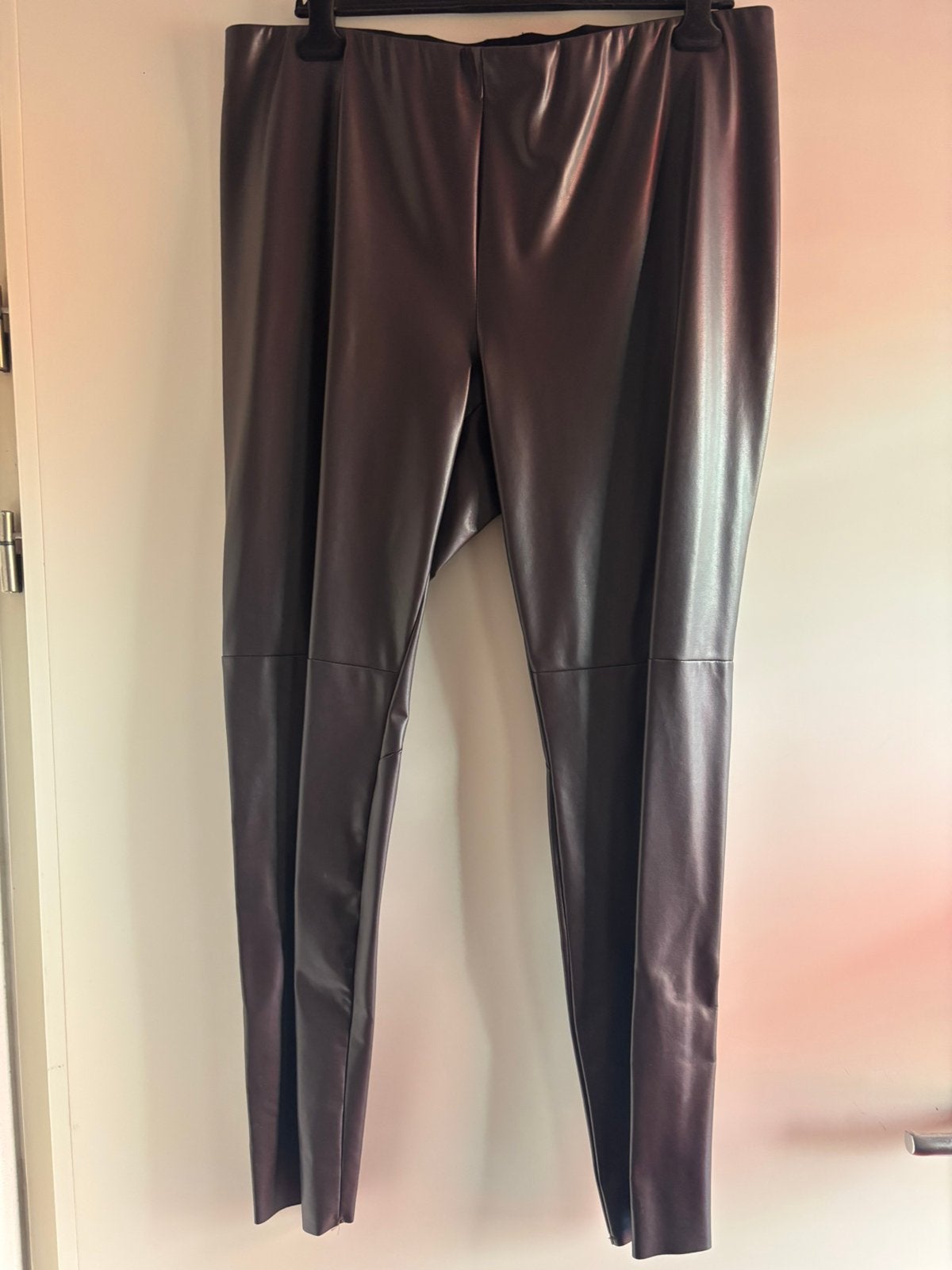 RIANI bruine broek faux leather mt 46, Bruin, Maat 46/48 (XL) of groter, Ophalen of Verzenden, Lang