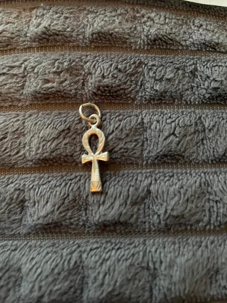 Ankh / levensteken zilver, Ophalen of Verzenden, Zo goed als nieuw, Zilver, Overige merken