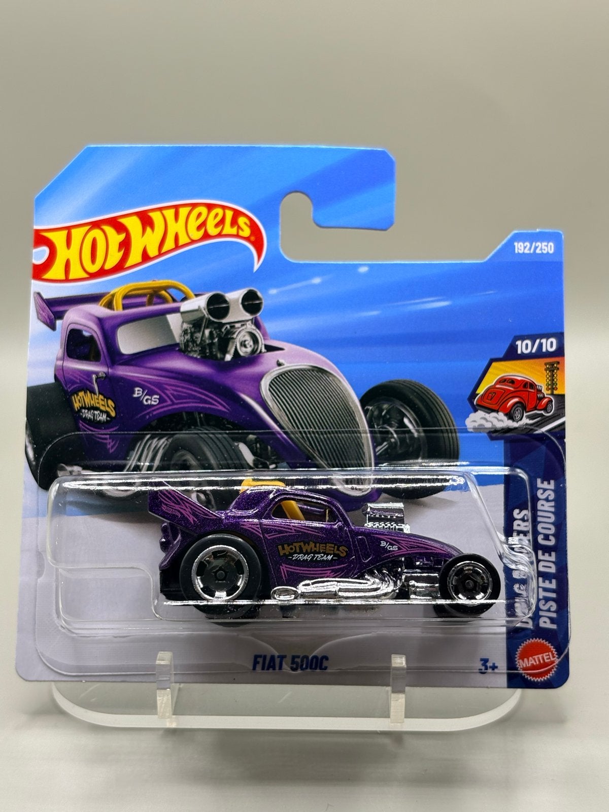 Hot Wheels 2026 Fiat 500C Paars - Nieuw in verpakking, Auto, Nieuw, Ophalen of Verzenden, Mattel
