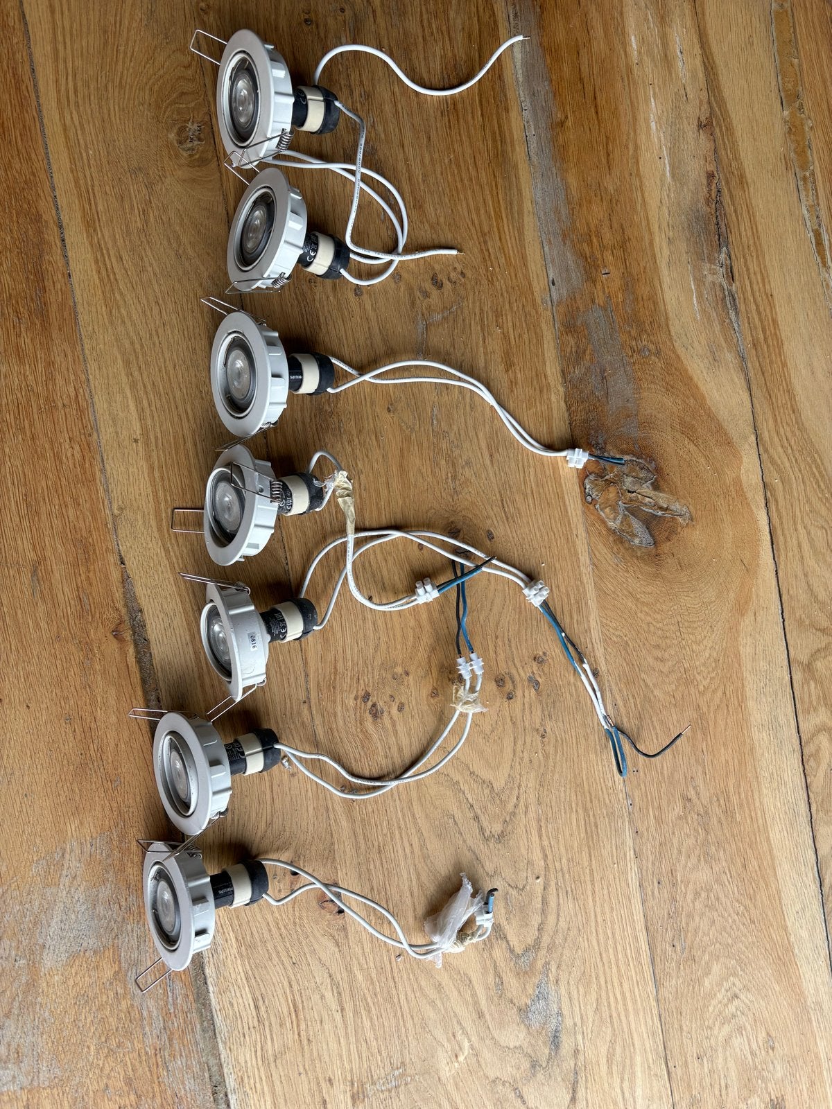 Set van 7 Philips LED Inbouwspots - GU10, Dimbaar, Huis en Inrichting, Gebruikt, GU10, Dimbaar, Ophalen of Verzenden