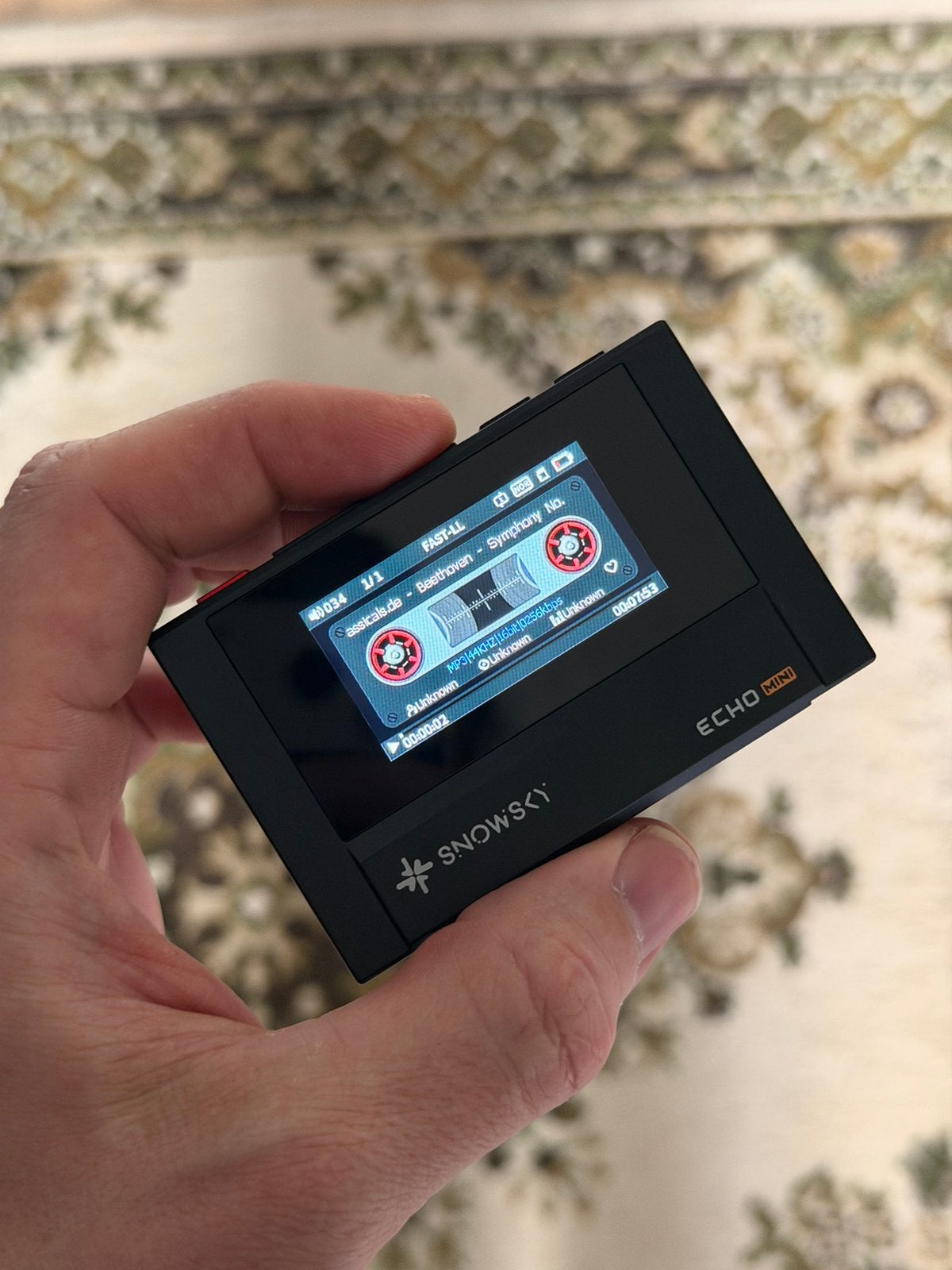 Snowsky Echo Mini MP3-speler - Zo goed als nieuw, Audio, Tv en Foto, Mp3-spelers | Apple iPod, Zwart, Ophalen of Verzenden, Zo goed als nieuw