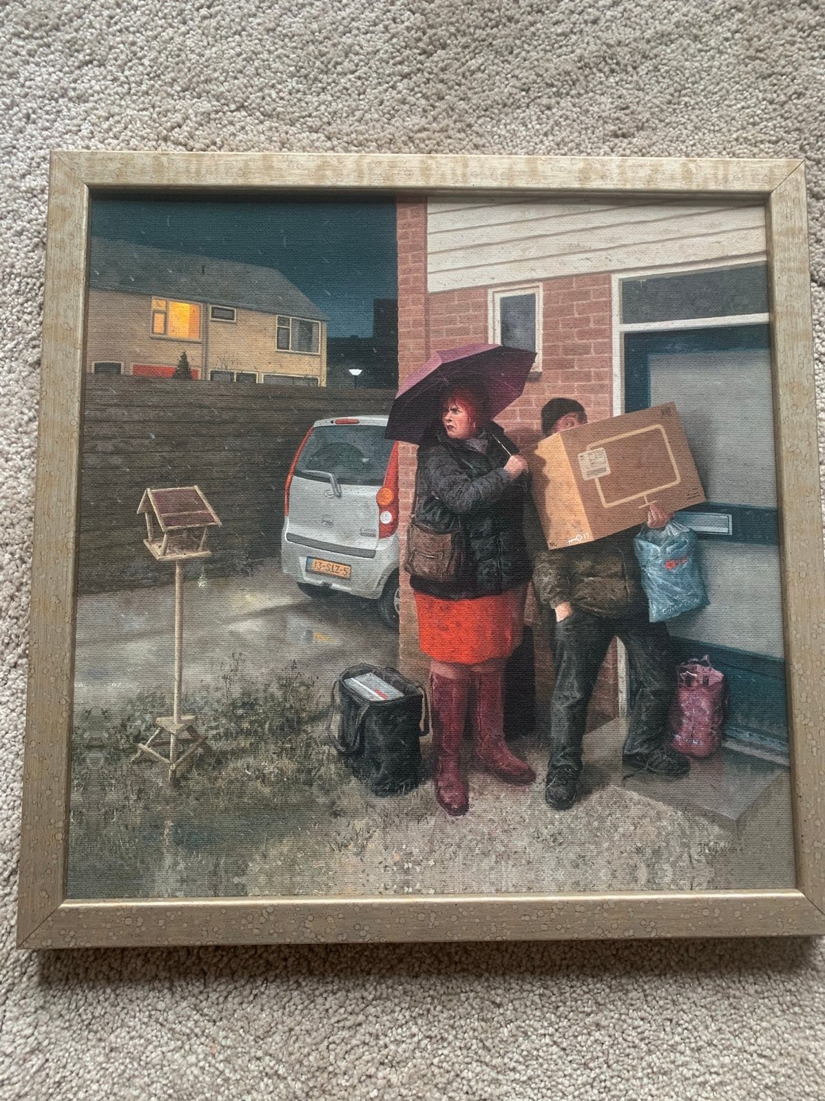 Marius van Dokkum - Sleutelzoek (Key Search) Giclée, Antiek en Kunst, Ophalen, Portret of Personen, Realistisch, Print