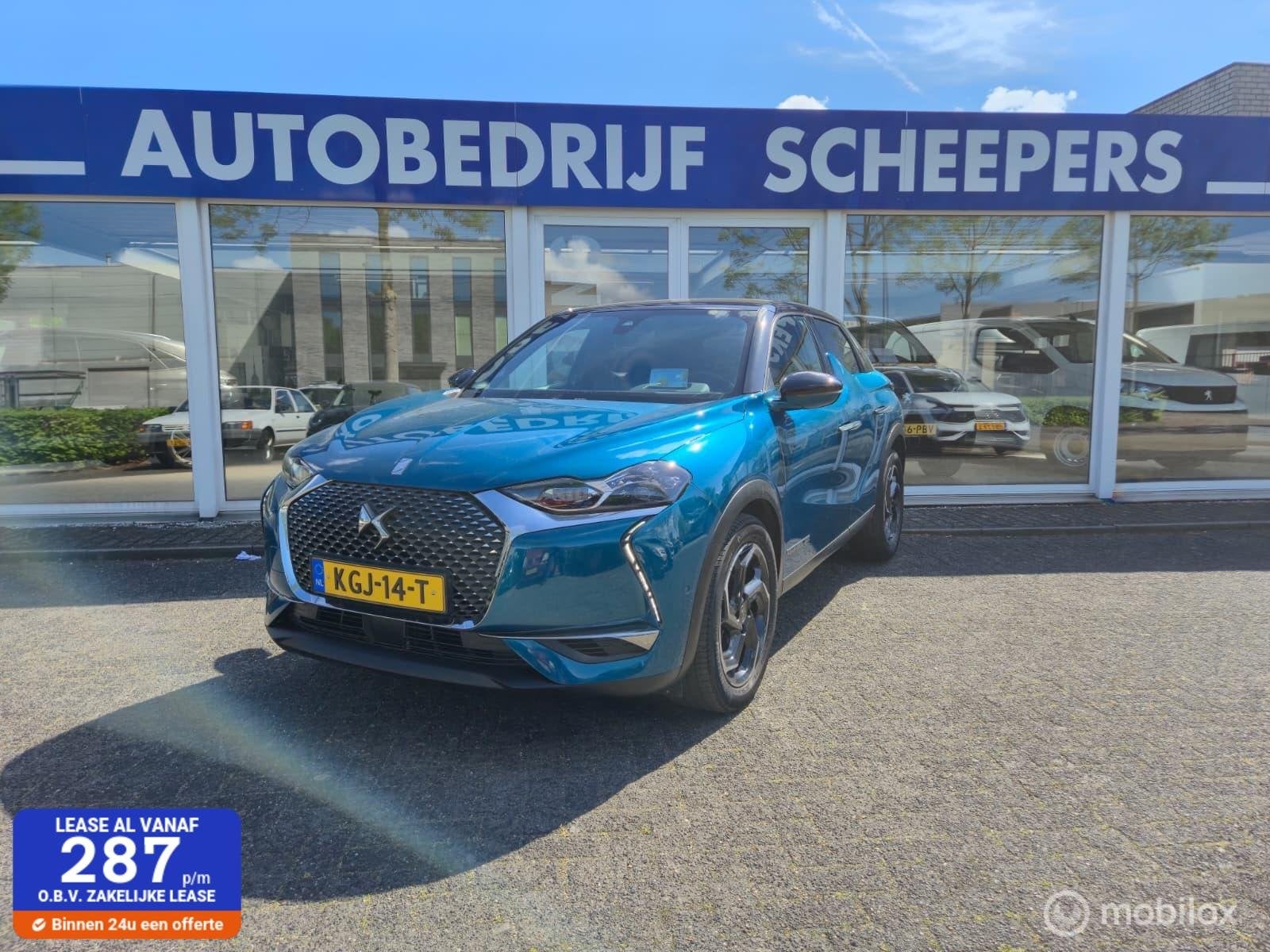Ds 3 Crossback 1.2 PureTech 155PK OPERA leder,navautomaat, Auto's, Gebruikt, 1199 cc, Met garantie (alle), Leder