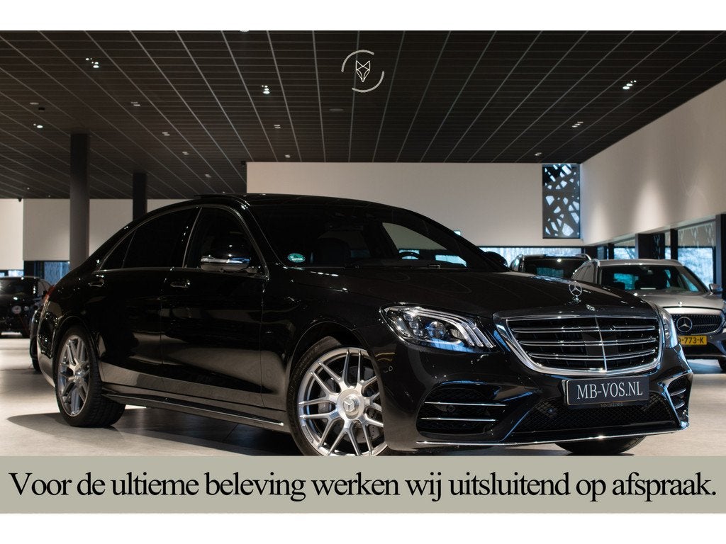 Mercedes-Benz S-Klasse 560 Lang 4-M AMG Exclusive|4*massage/, Auto's, Automaat, Gebruikt, Zwart, Bedrijf