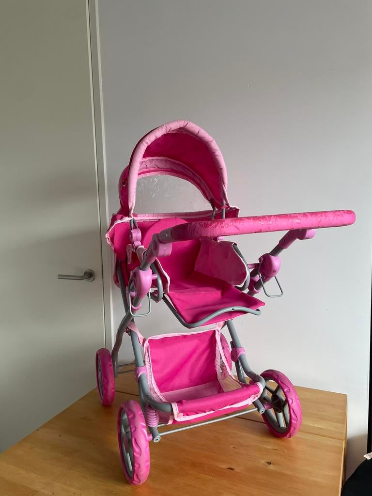 Poppenwagen met maxi cosi en stoel, Ophalen of Verzenden, Gebruikt, Babypop