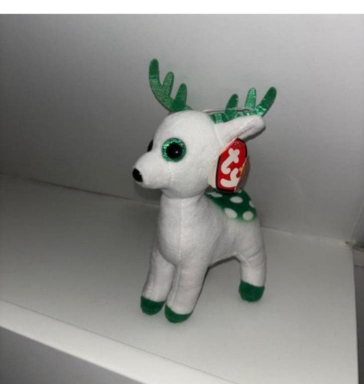 Ty Beanie Boo Kerst Rendier Pepermint - Nieuw met label, Overige typen, Nieuw, Ophalen of Verzenden, Met label