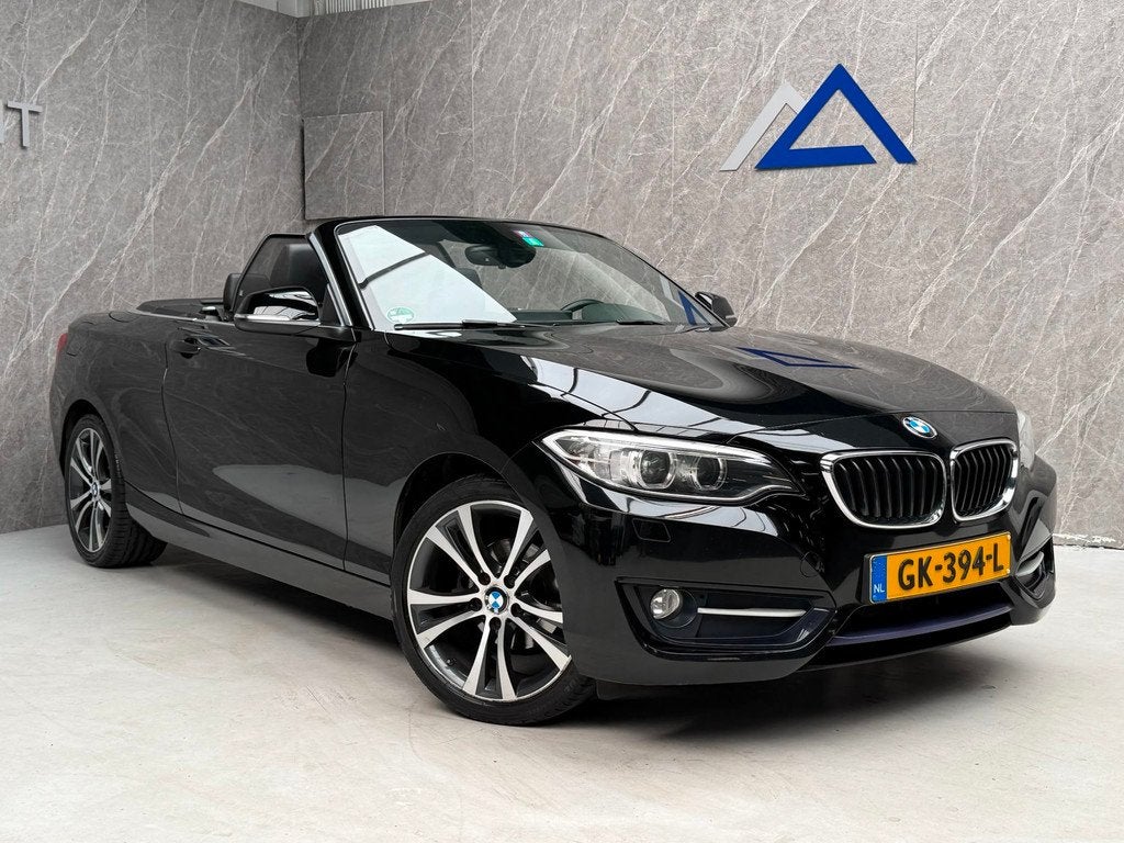 BMW 2-serie Cabrio 218i / NAP / Dealer Onderhouden / APK, Auto's, BMW, Gebruikt, Cabriolet, 4 stoelen, Leder en Stof