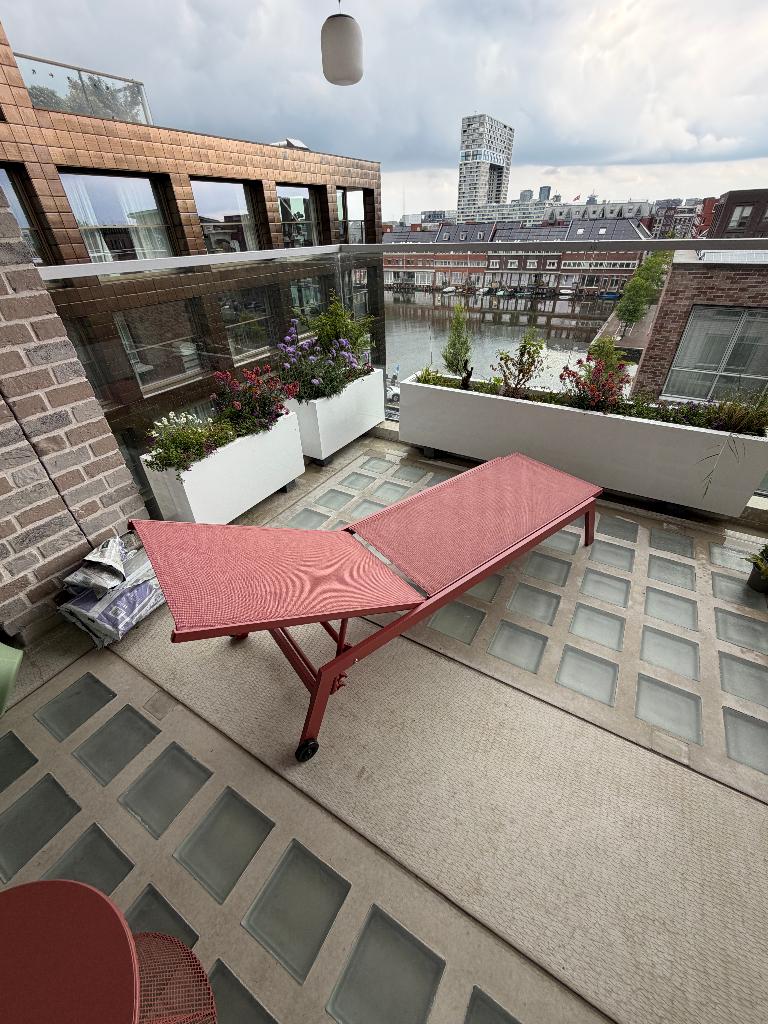 Ligstoel ligbed zonnebed nieuw zelf in elkaar zetten, Tuin en Terras, Ligbedden, Ophalen, Nieuw, Aluminium, Verstelbaar