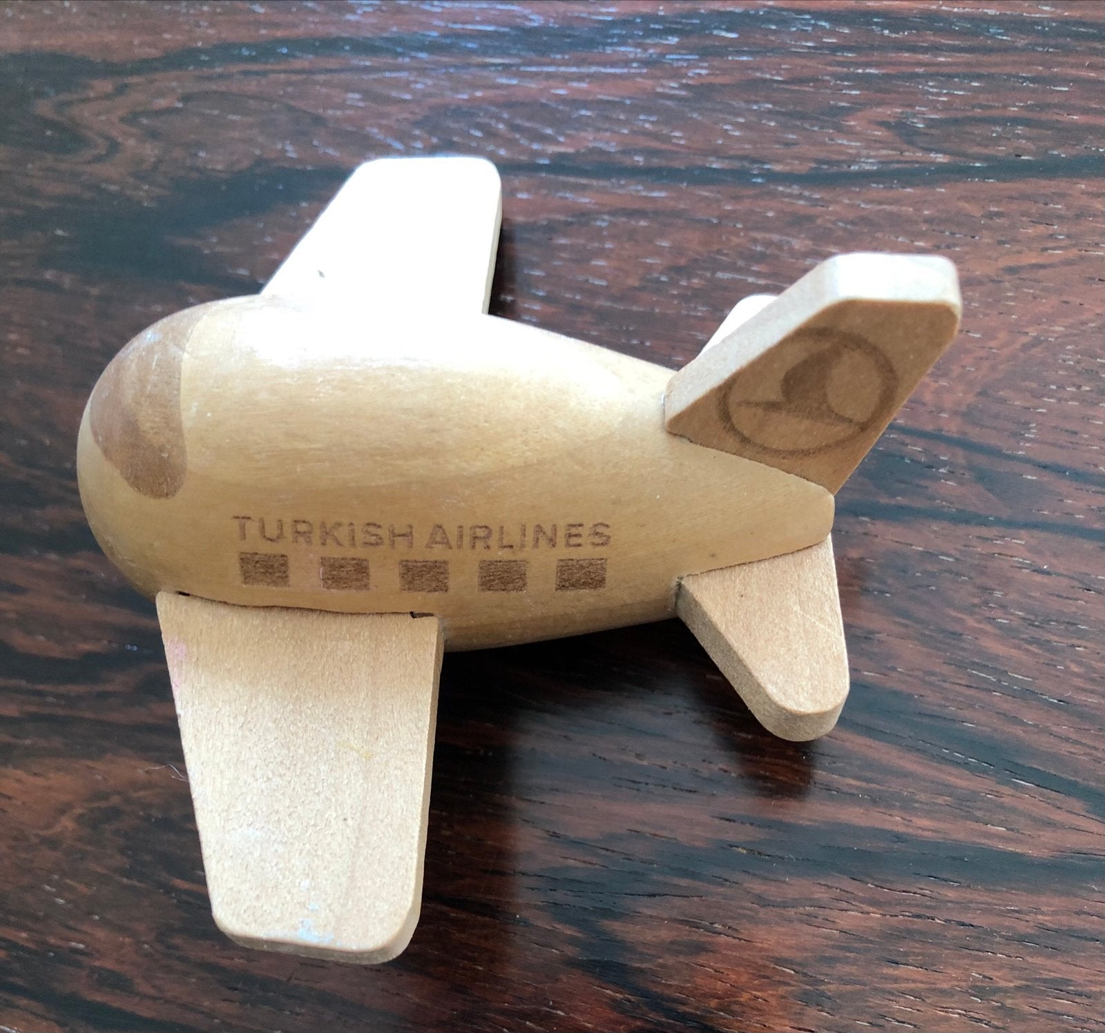 Houten vliegtuigje Turkish Airlines FSC 100% Wood, Ophalen of Verzenden, Zo goed als nieuw, Overige typen