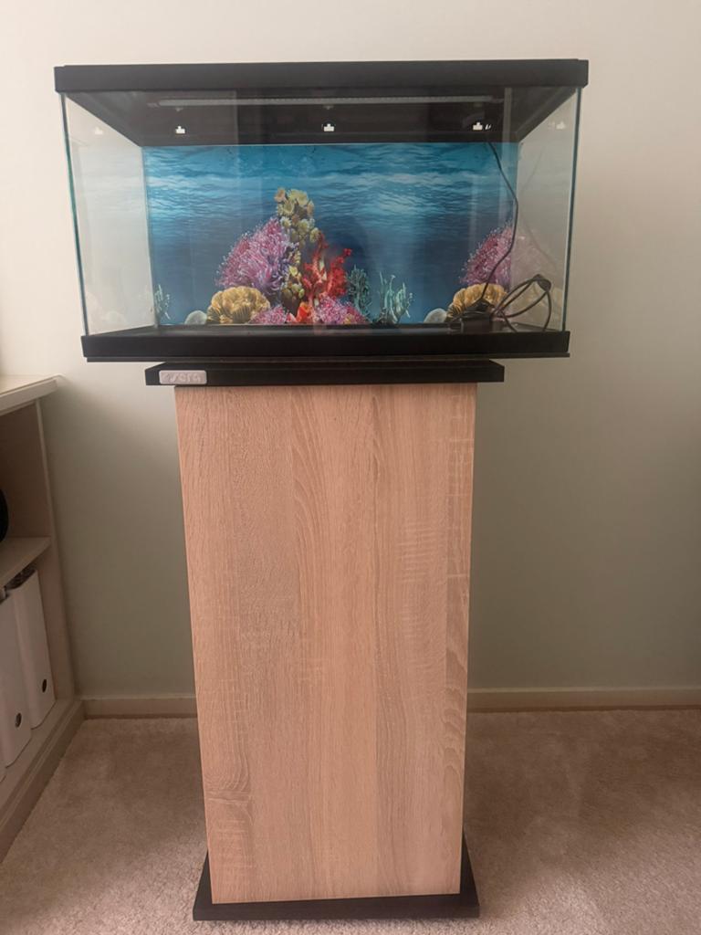 Zeer Compleet aquarium + onderkast!, Ophalen, Zo goed als nieuw, Leeg aquarium