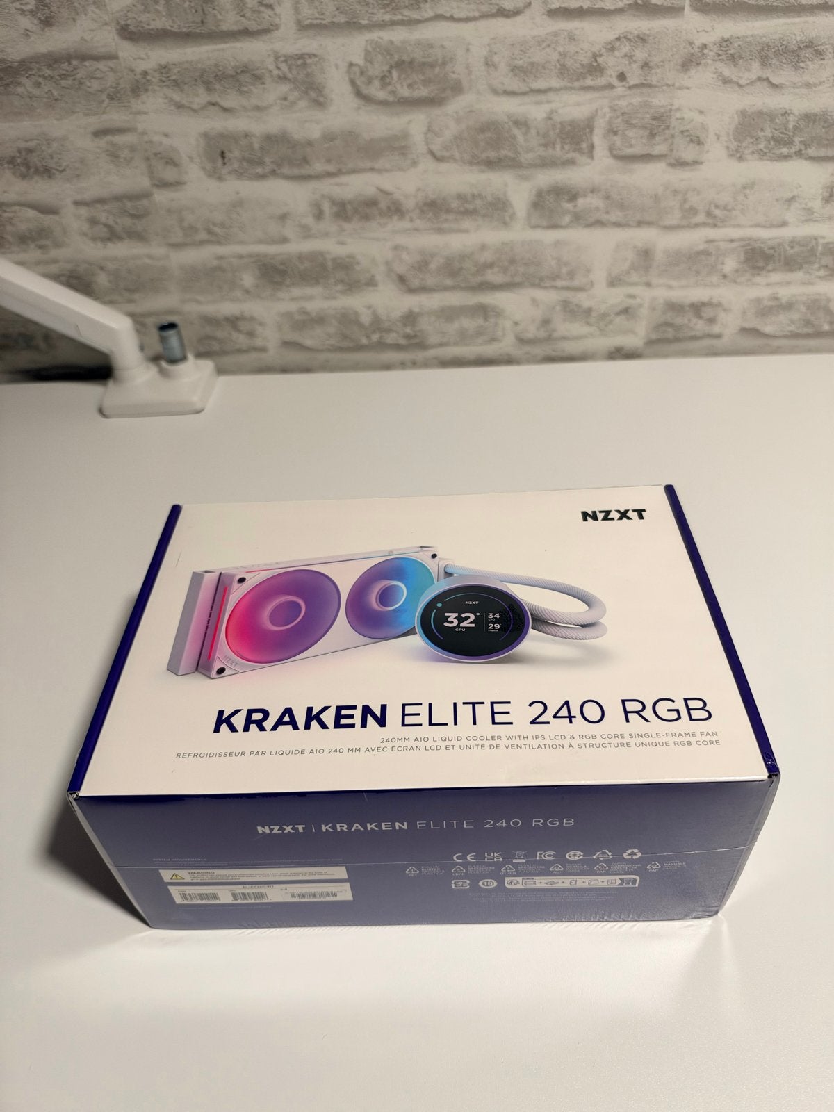 NZXT Kraken Elite 240 RGB white (2024) Waterkoeling - Nieuw, Ophalen of Verzenden, Nieuw, Waterkoeling