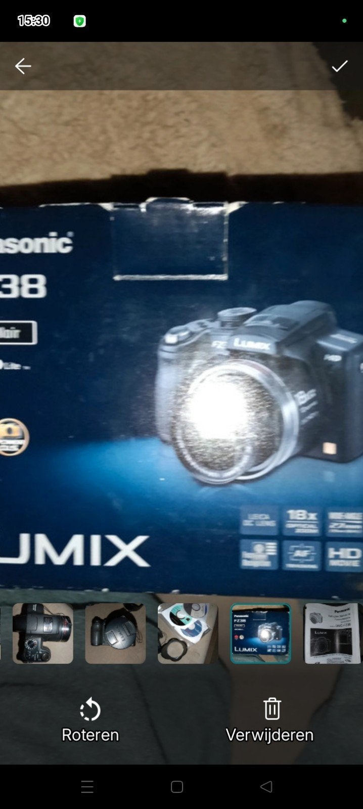 Panasonic Lumix DMC-FZ38 Bridgecamera met complete set, Panasonic, Ophalen of Verzenden, Zo goed als nieuw, Lensdop