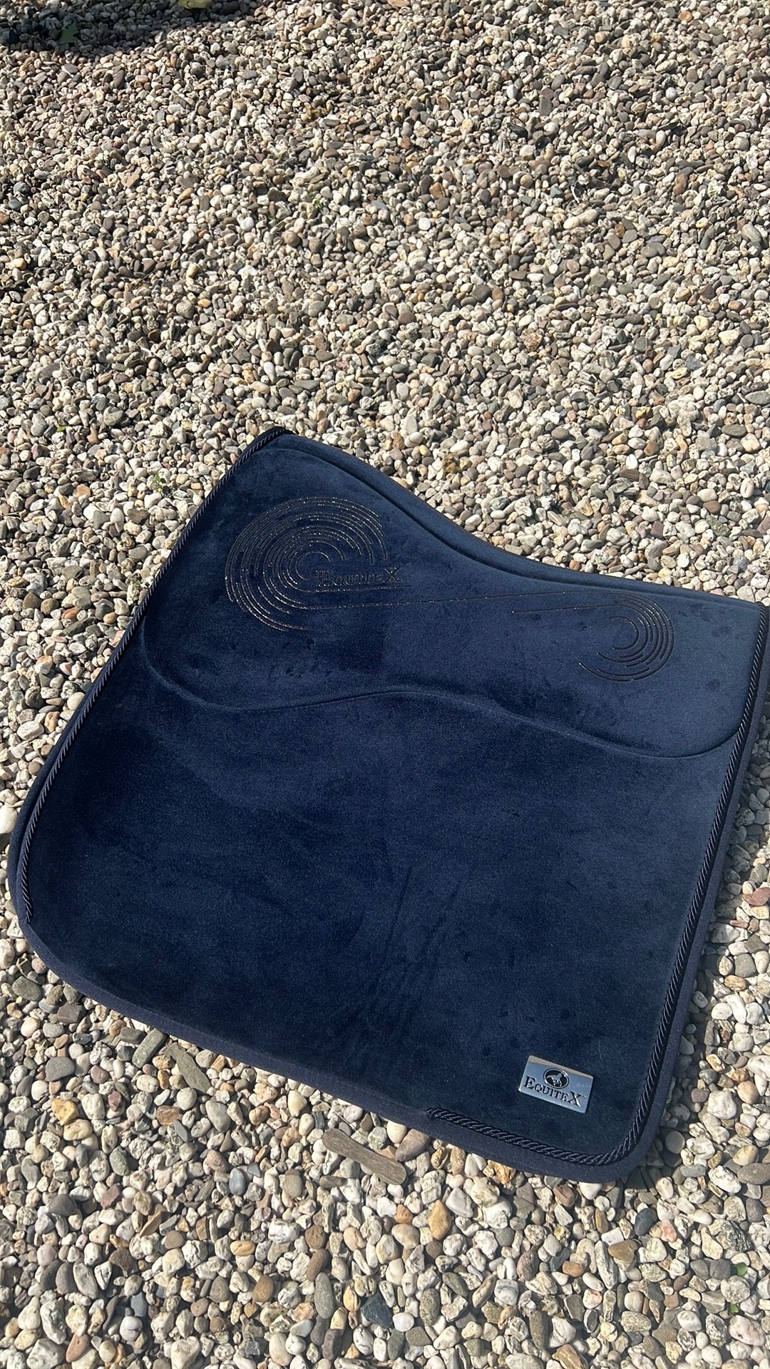 Equitex zadeldek Dark Blue Full dressage, Dieren en Toebehoren, Paarden en Pony's | Dekens en Dekjes, Full (L), Dressuurdekje