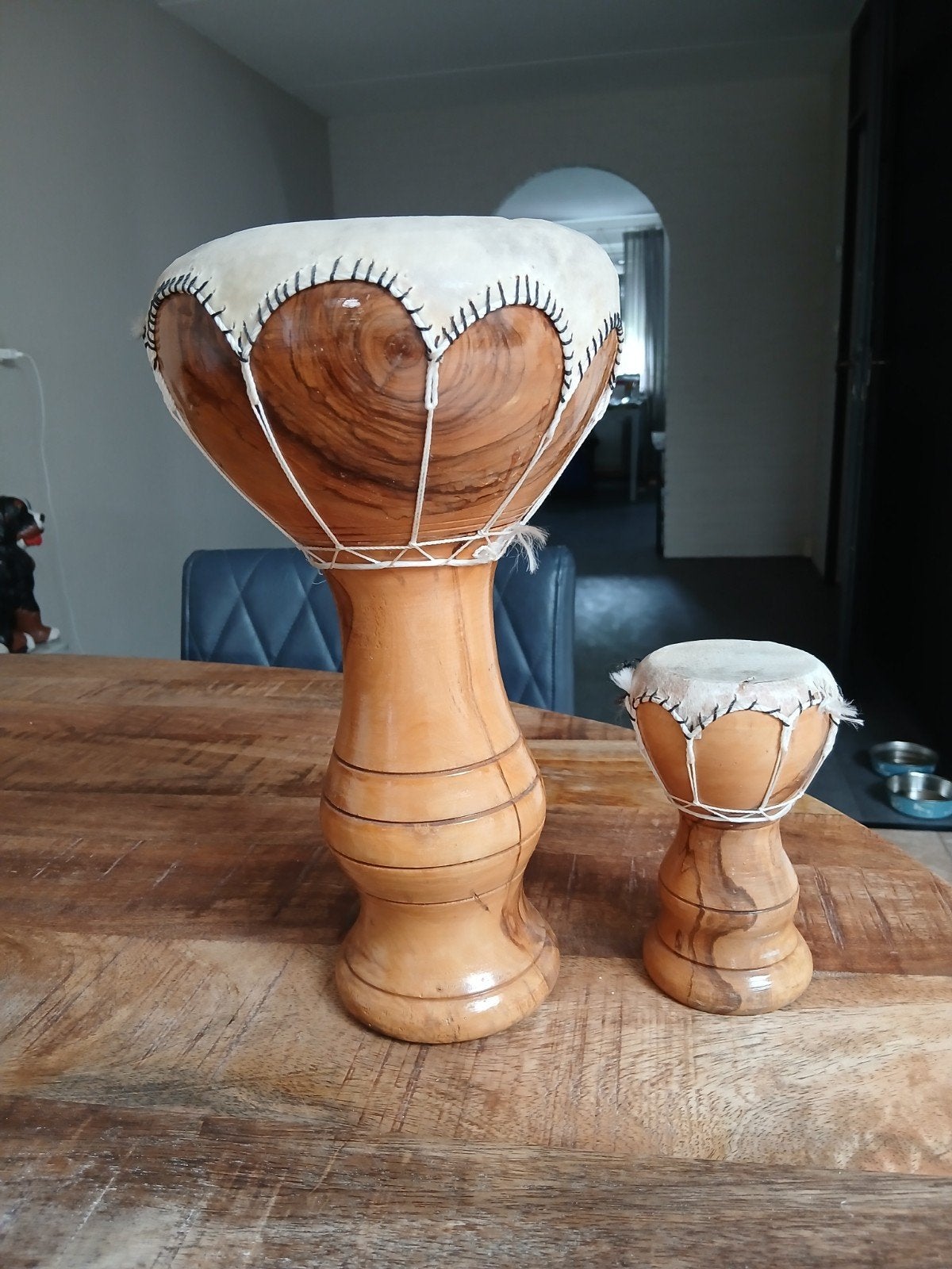2 Djembe trommels - Groot en Klein, Ophalen of Verzenden