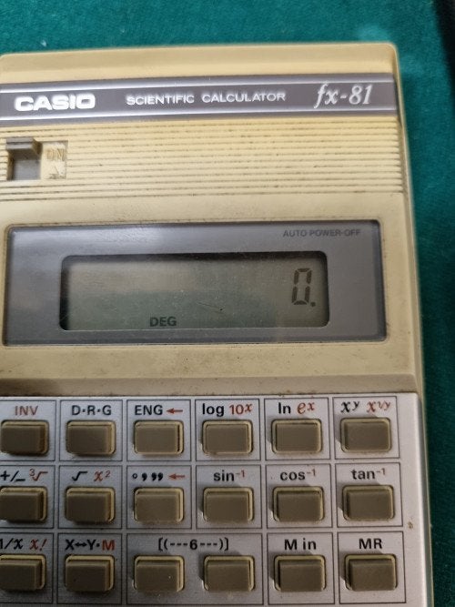Rekenmachine casio fx-81, Ophalen of Verzenden, 'T Olde Gre-j, Info@toldegrej.nl, Endepoelstraat 20f Didam