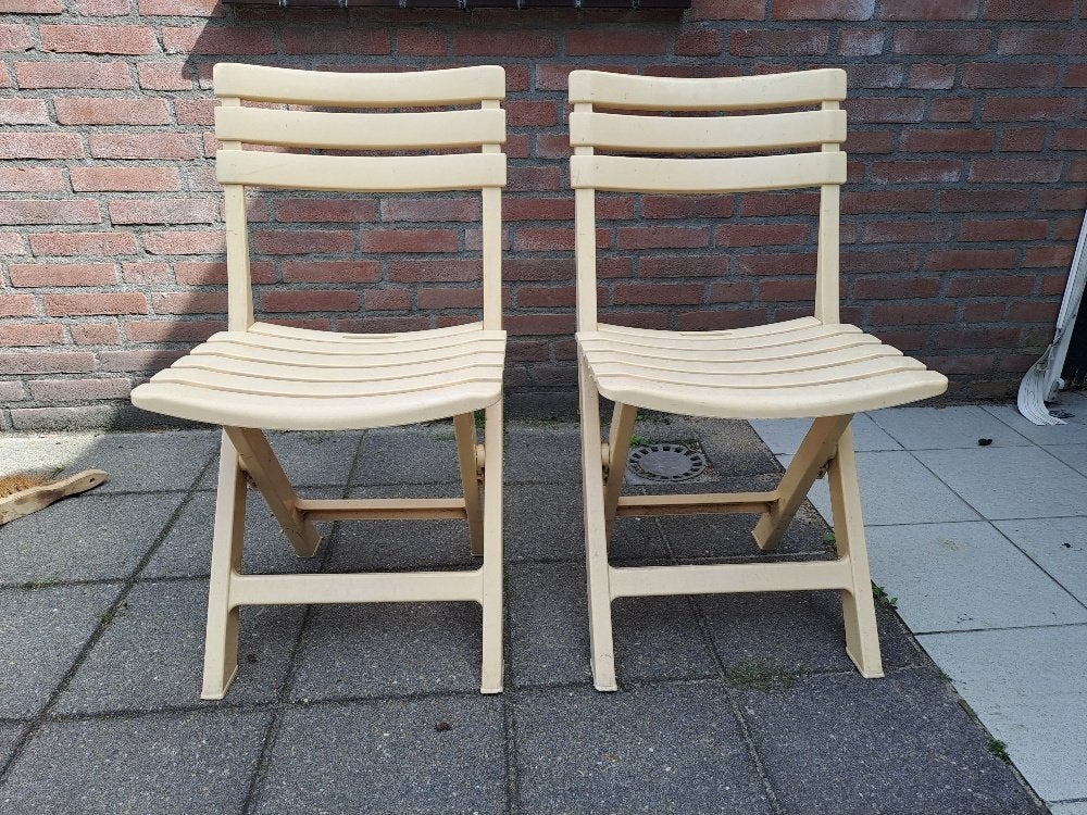 Klapstoeltjes, Tuin en Terras, Ophalen, Zo goed als nieuw, Kunststof, Inklapbaar