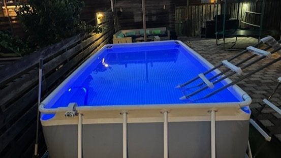 Intex rechthoekig frame zwembad van 400 x 200 x 100 cm, Tuin en Terras, Zwembaden, Ophalen, Gebruikt, 200 tot 300 cm, 80 tot 120 cm