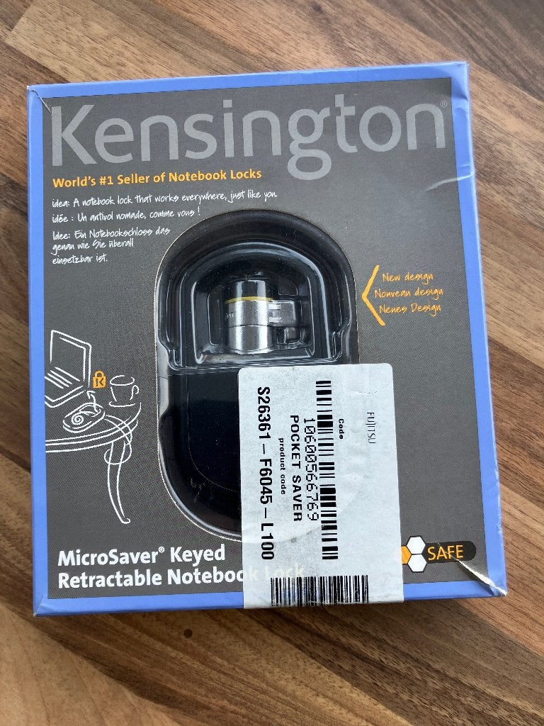 Kensington Microsaver Keyed Retractable Notebook Lock, Ophalen of Verzenden, Nieuw, Kensington