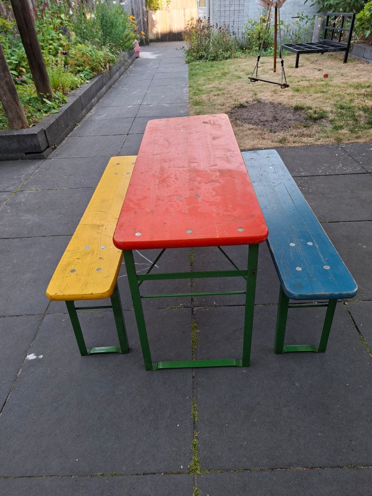 Inklapbare picknickset/ picknicktafel voor kinderen, Ophalen, Gebruikt, Rechthoekig, Kinderpicknicktafel