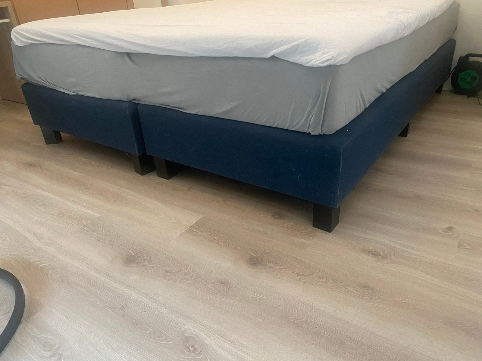 4x onderstel bed 90x200 cm (excl. matras en topper), Ophalen, Gebruikt, 90 cm, Blauw
