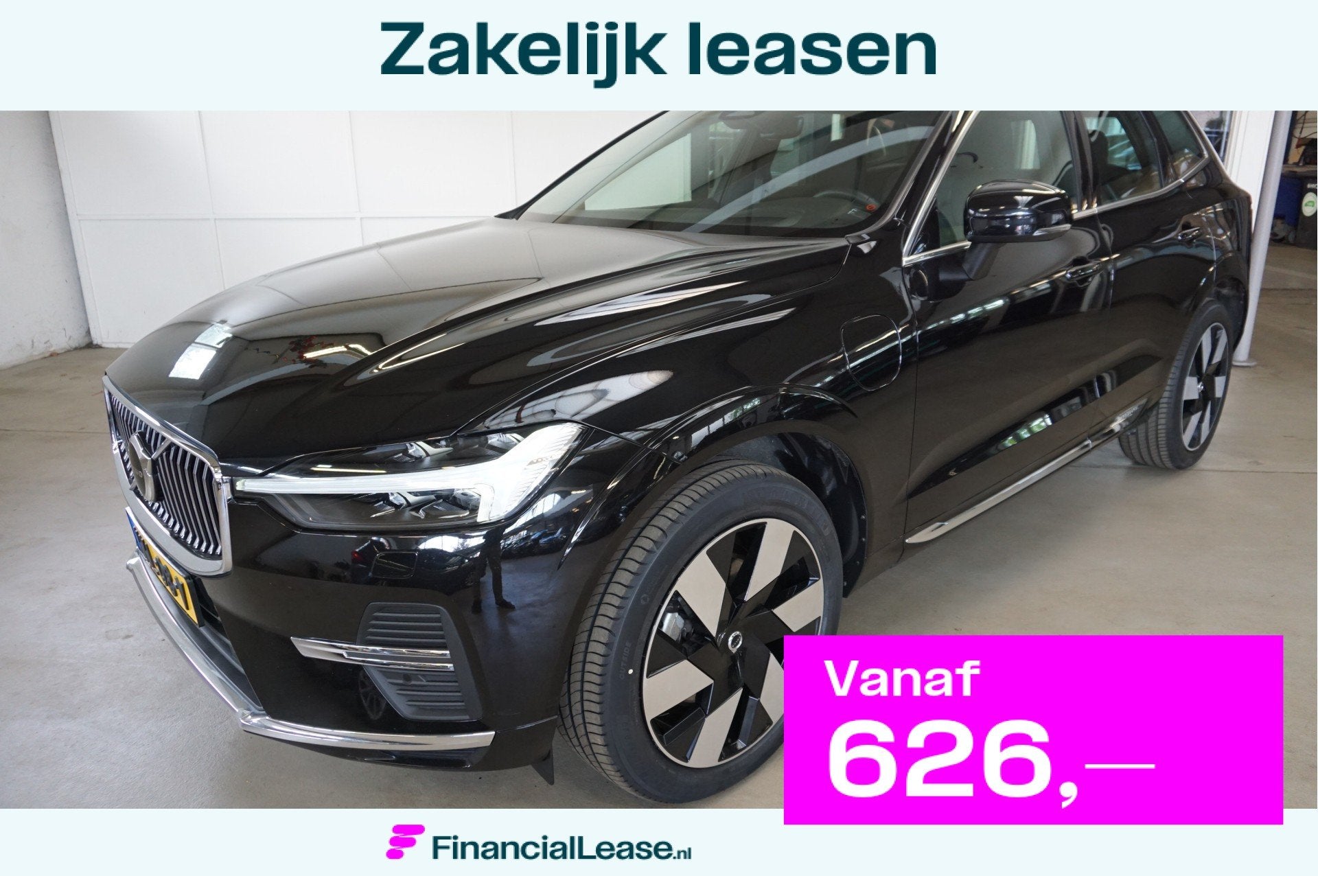 Volvo XC60 2.0 T8 Plug-in hybrid AWD Ultra Leder Schuifdak, Automaat, Gebruikt, 4 cilinders, Zwart