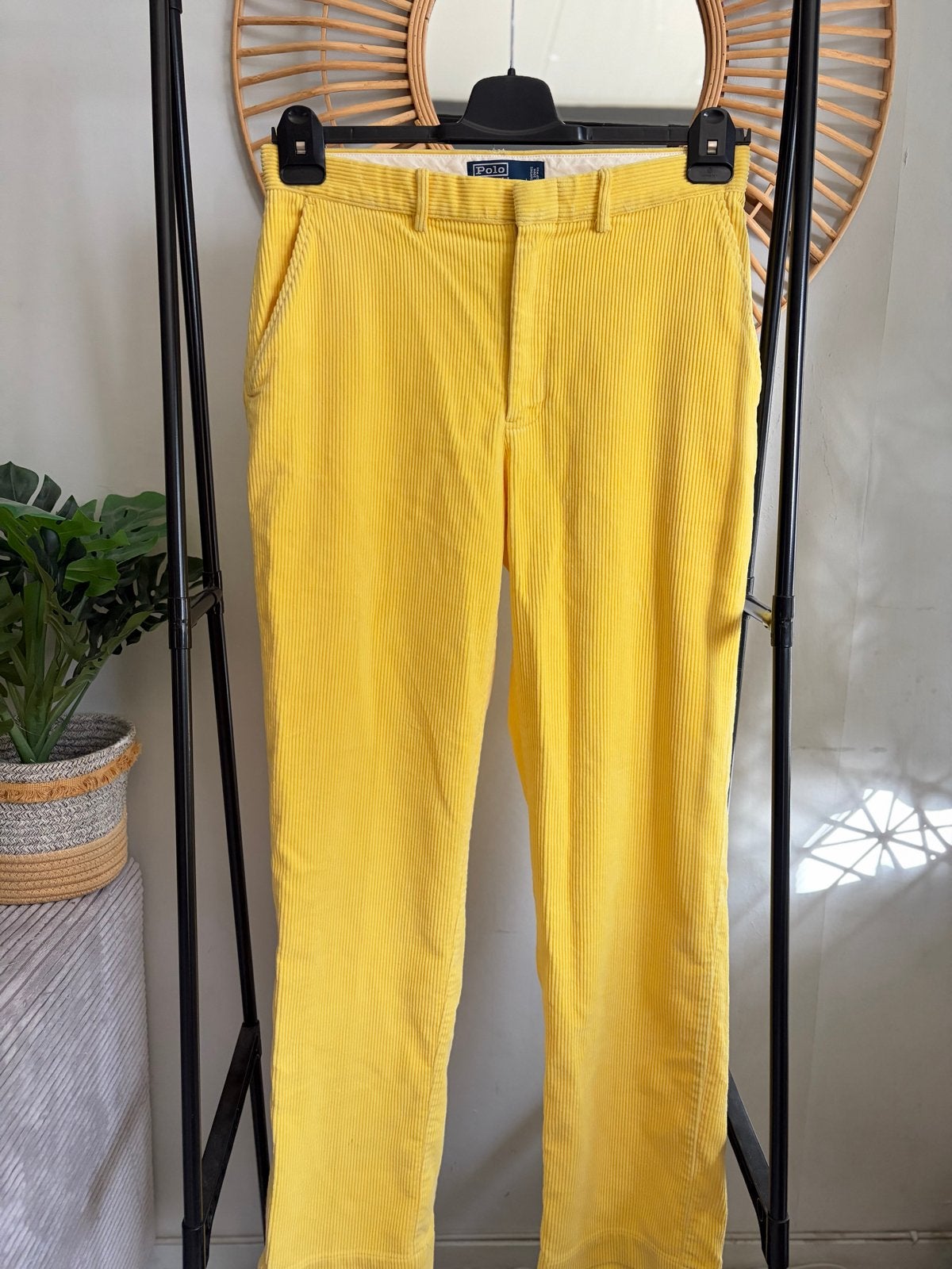 Vintage Polo Ralph Lauren Corduroy Broek W32/L32, Ophalen of Verzenden, Nieuw, Overige maten, Geel