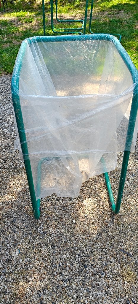 Afvalzakhouder groen gecoat - Knapzakhouder, 40 liter of meer, Ophalen, Gebruikt, Metaal