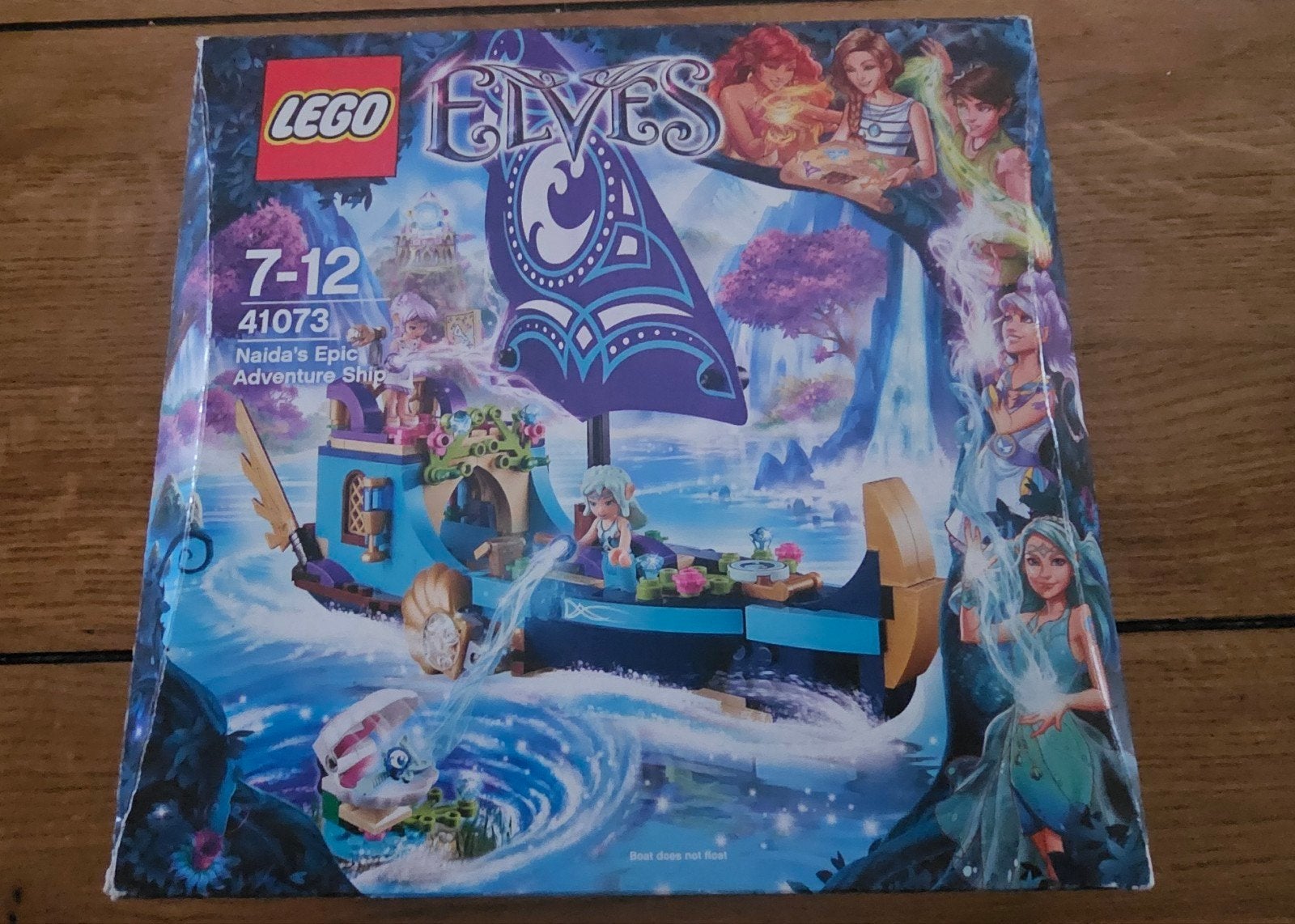 Lego Elves 41073 Naida's Epische Avontuur Schip, Ophalen of Verzenden, Zo goed als nieuw, Complete set, Lego