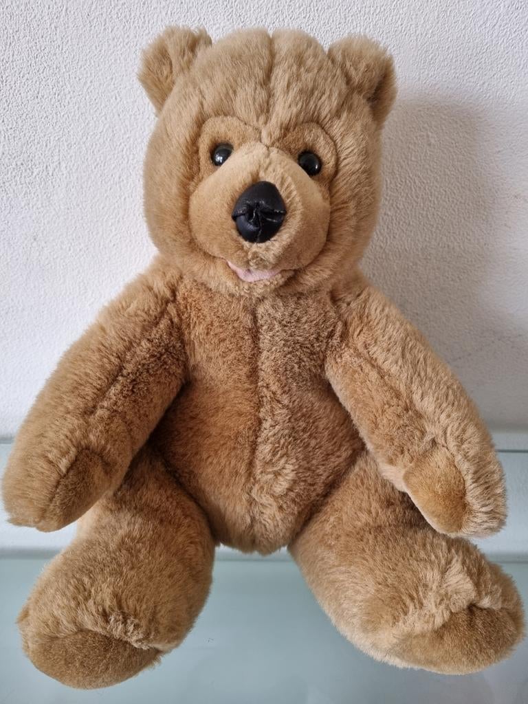 Orig,WOODLAND BEAR CO,BrownGrizzlyBear,39cmGROOTLabel,Izgst!, Overige merken, Overige karakters, Beer, Ophalen of Verzenden
