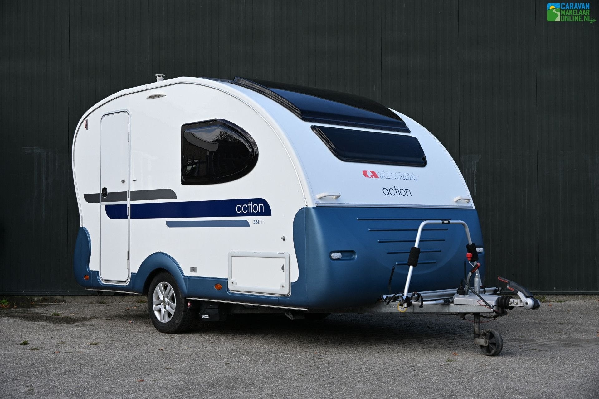 Adria Action 361 LH Mover Fietsdrager Voortent BOVAG24, Caravans en Kamperen, Standaardzit, Tot en met 2, Bedrijf, 750 - 1000 kg
