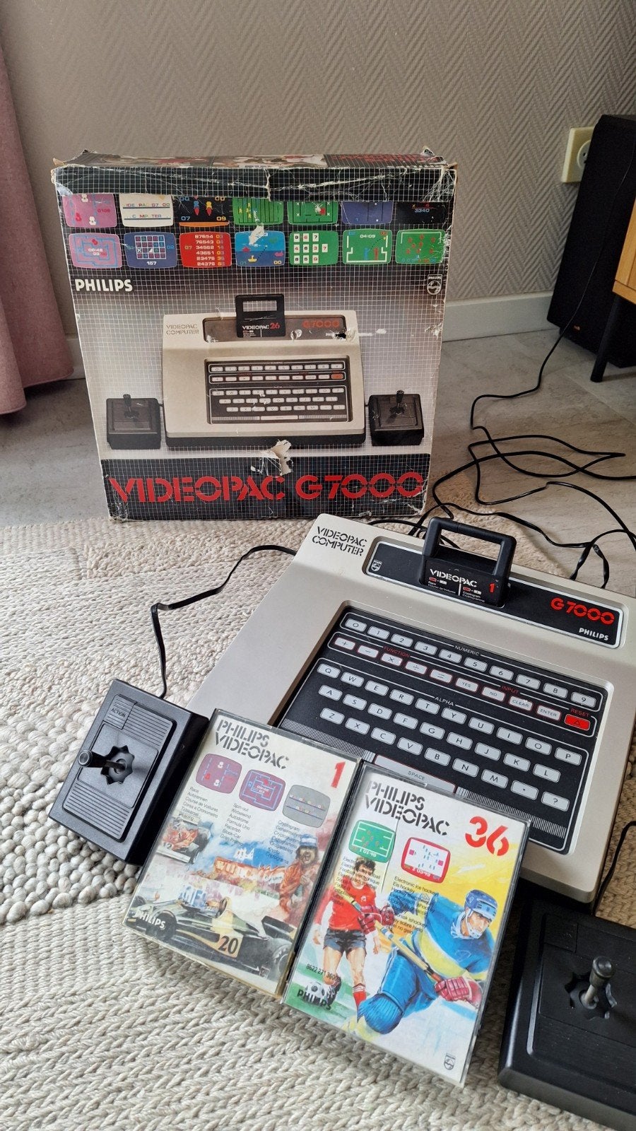 Philips Videopac G7000 met doos en spellen, Ophalen