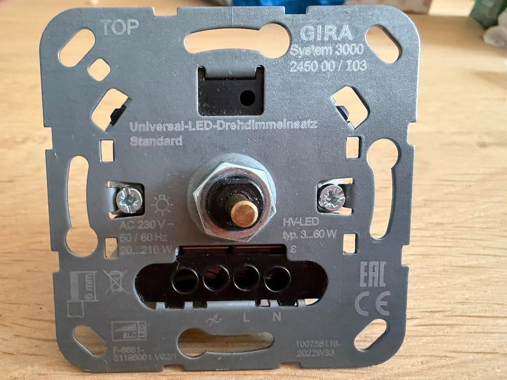 Gira LED dimmer nieuw, Ophalen of Verzenden, Nieuw, Overige typen