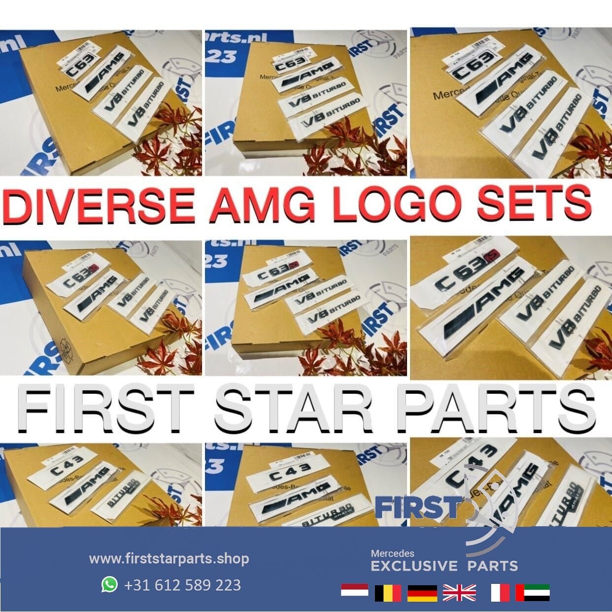 W164 W166 ML LOGO SET CHROOM EMBLEMEN SET Mercedes ML KLASSE, Gebruikt, -, Ophalen of Verzenden, -