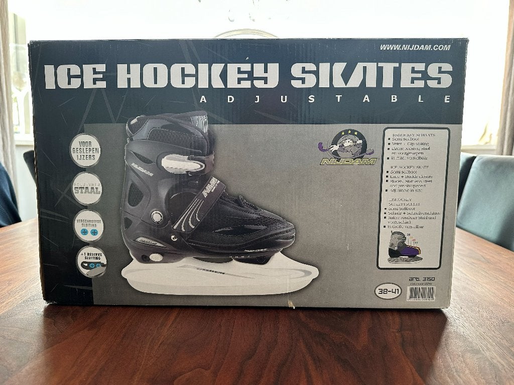 Te koop: Nijdam ijshockeyschaatsen, 38 tot 41 verstelbaar, Sport en Fitness, Ophalen of Verzenden, Nieuw, IJshockeyschaatsen, Nijdam