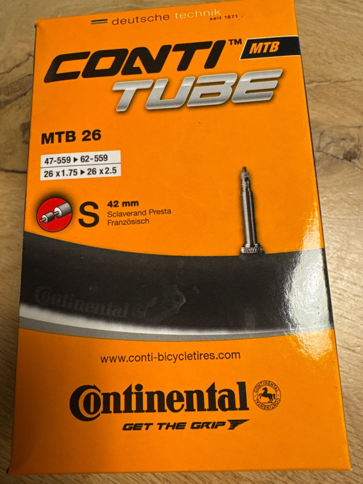 Continental MTB 26 Binnenband - Nieuw, Fietsen en Brommers, Band, Nieuw, Ophalen of Verzenden, Mountainbike