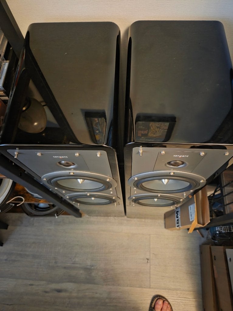 Tangent Clarity 8 Floorstanding speakers in pianolak, Audio, Tv en Foto, Vloerstaande luidspreker, Zo goed als nieuw, 60 tot 120 watt