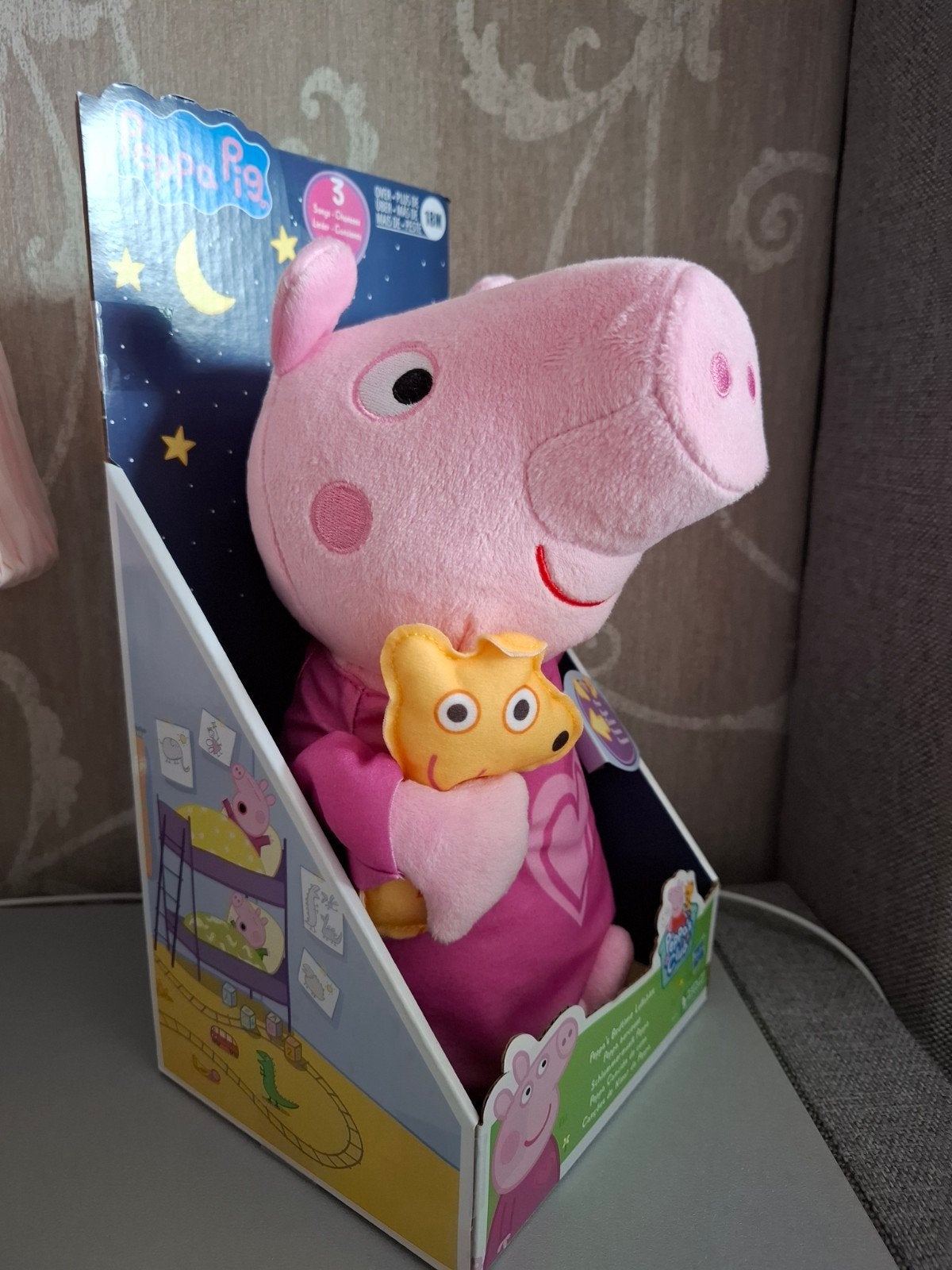 Peppa Pig Bedtime Knuffel met Slaapliedjes - Nieuw in Doos, Kinderen en Baby's, Overige merken, Overige typen, Nieuw, Ophalen of Verzenden