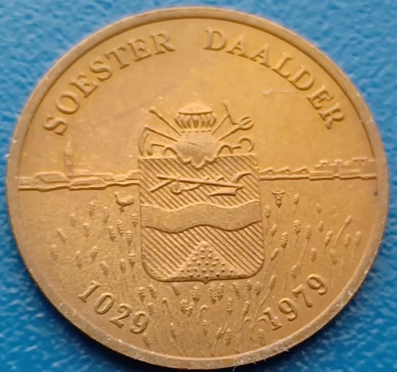 Soest 950 jaar 1 Soester Daalder - 1979, Postzegels en Munten, Penningen en Medailles, Verzenden, Overige materialen, Nederland